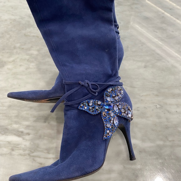 Sergio Rossi Pelle Royal Oceano boots. - Picture 6 of 8